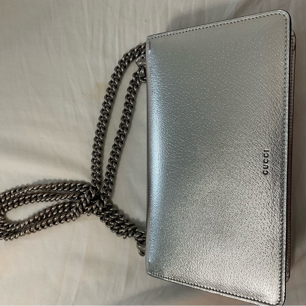 GUCCI pvc Crossbody Bags Metallic Calfskin MM Dionysus Shoulder Bag - Picture 7 of 15